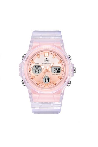 Astro Kids Analog-Digital Rose Gold Dial Watch - A24805-PPWWK