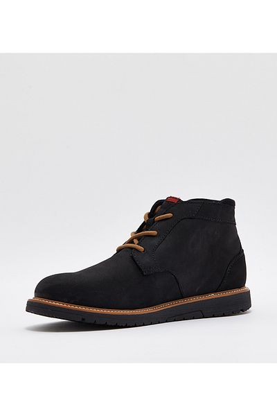 Hush Puppies Black Lace Up Men's Boots