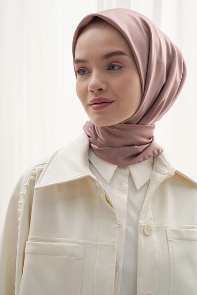 carell Milk Coffee Twill Scarf