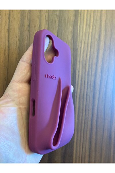 Newon حافظة لهاتف آيفون 16 راسبيري جيلي رود ليب مع شعار