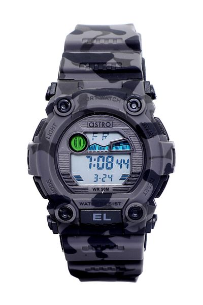 Astro Men's Digital Grey Dial Watch - A21901-PPXB