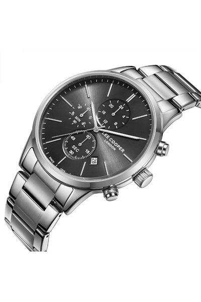 Lee Cooper Men's Multi Function Black Dial Watch - LC08042.350