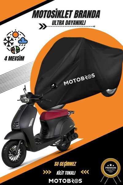 Motobros Motosiklet Branda Kuba Bluebird Siyah Su Geçirmez Dayanıklı (EN KALI...