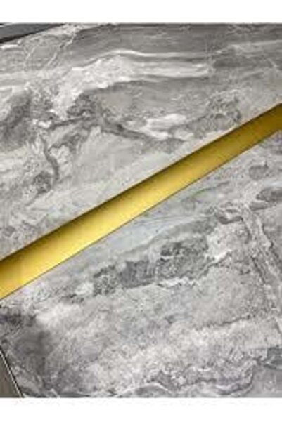 Emek Yapı Alüminyum Sarı Kapı Eşik Profili Parke Kapı Altı Çıtası Yapışkanlı 79 cm
