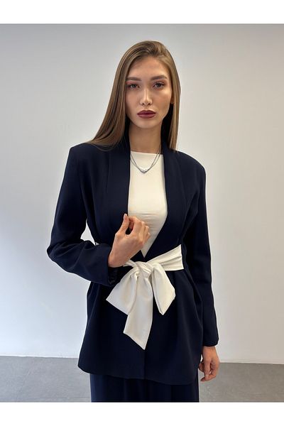 ossons Tie Waist Jacket Suit