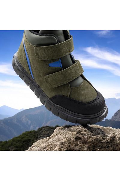 JOJO KIDS Unisex Παιδικές Μπότες από Γνήσιο Δέρμα, Μπότες Velcro, Θερμική Φόδρα Εσωτερικά