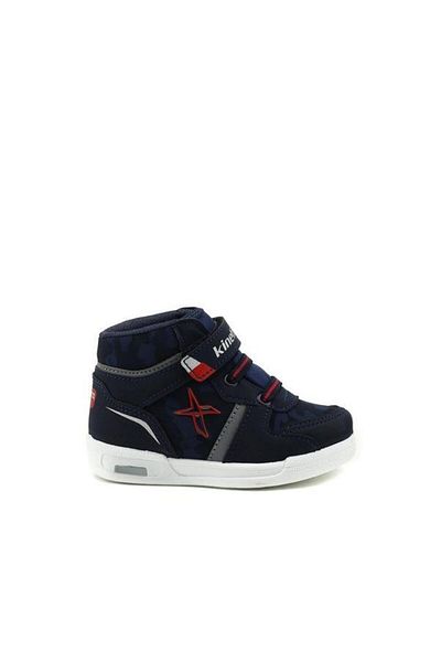Kinetix Kreja Pu Hi 3pr Navy Blue Boy's High Sneakers