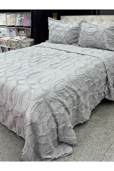 Çapa Home Anchor Home 3 Pieces Embroidered Double Bed Cover