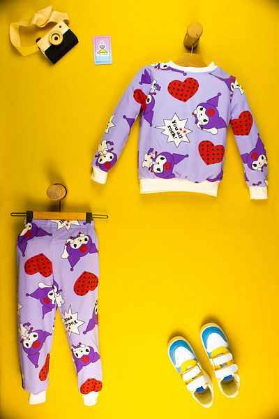 Yalçınoğlu Kids Cute and Comfortable - Two Thread Raster Suit - Suitable for Nursery and Play - Girls' Suit