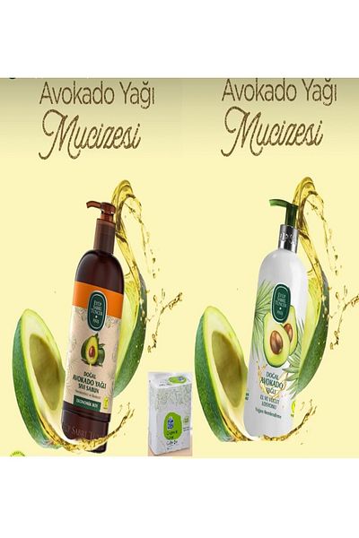 Eyüp Sabri Tuncer Eyüp Sabri Tuncer - Natural Avocado Oil Liquid Soap 750ml, Hand and Body Lotion 500ml