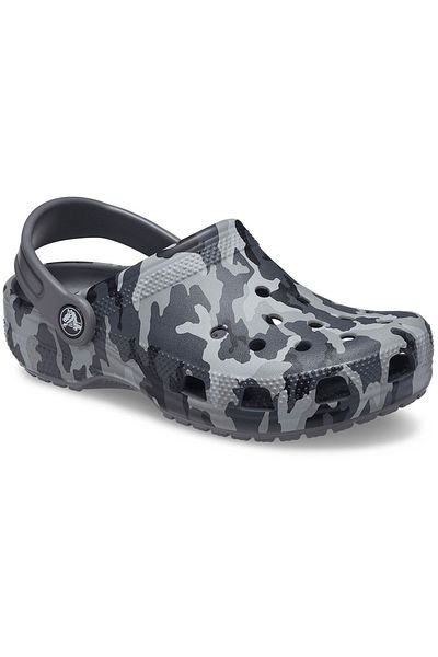 Crocs 206454-0ıe Classic Gray Clog Slippers with Public Matrix