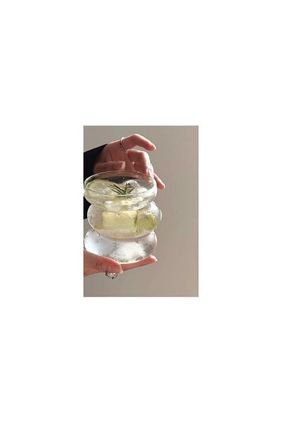 DMR Presentation Cup Cloud Shaped Mug Special Design Borosilicate Glass Heat Resistant Ring Bardal
