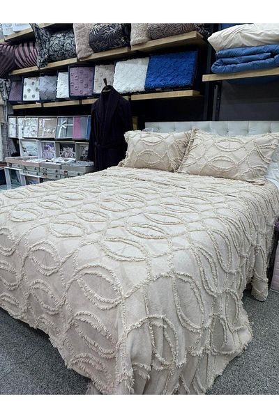 Çapa Home Anchor Home 3 Pieces Embroidered Double Bed Cover