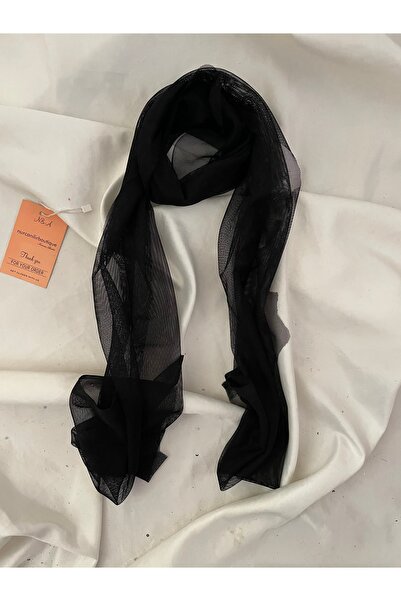 Nurcanilirboutique Siyah tül fular