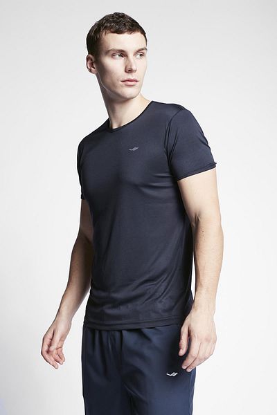 Lescon Men's Navy Blue Short Sleeve T-Shirt - 23S-1220-23B 23Bteb 001220