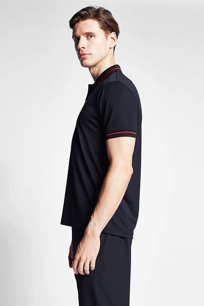 Lescon Tricou cu mânecă scurtă și gât polo pentru bărbați 24s-1299-24b 24bteb001299