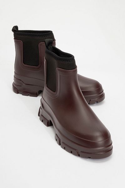 LuviShoes PLOYE Burgundy Damen Regenstiefel