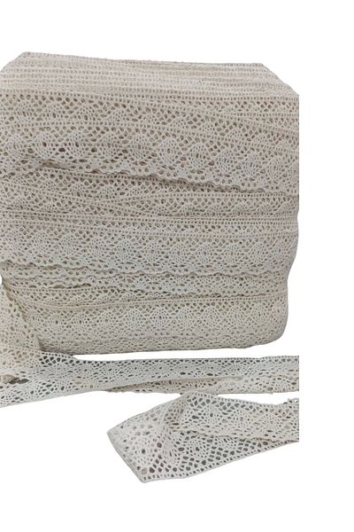 P Parla Kopanaki Lace Width 4 cm Cream 10 Meters
