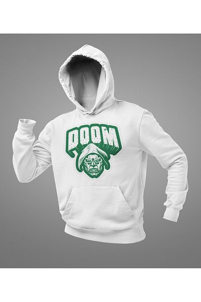 SEVBANO Doctor Doom Marvel Character Printed Unisex Oversize Hoodie