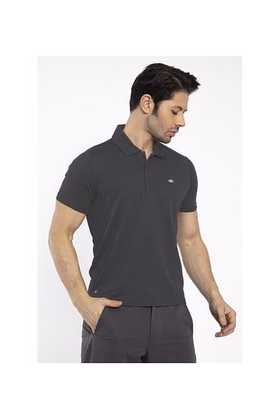 Crozwise Ανδρικό κοντομάνικο μπλουζάκι πόλο βάφλα