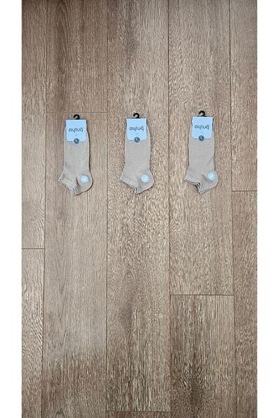 Aytuğ Aytuğ Summer Season 3 PAIRS Bamboo ανδρικά μποτάκια (BEIGE) Κάλτσες - 14201