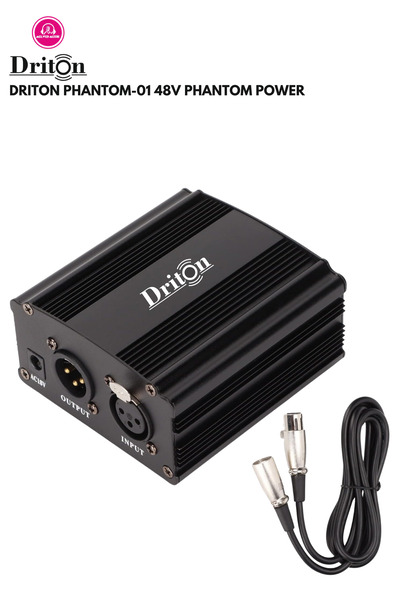 DRİTON PHANTOM-01 48 V PHANTOM POWER YAYINCI EKİPMAN GÜÇ KAYNAĞI