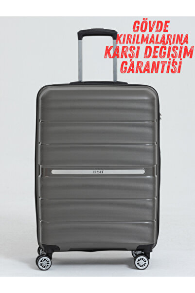 HSR Orta Boy  Polipropilen Süper esnek kırılmaz tekerlekli valiz bavul seyahat