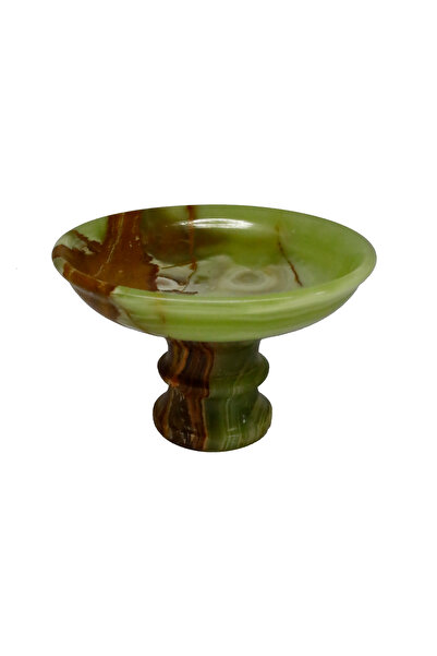 taru pasaj El Yapımı Dekoratif Oniks Doğal Taş Ayaklı Çanak | Şık Dekor & Öze...