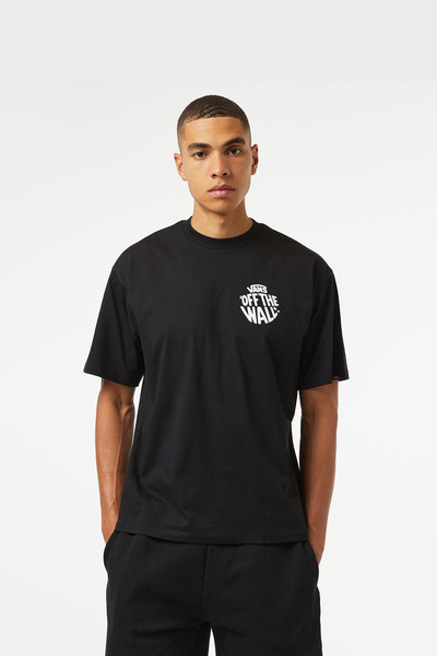 Vans Ανδρικό μπλουζάκι VANS με στάμπα Cırcle Loose Fit - Μαύρο