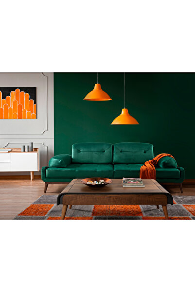 Perla Sofa Nelson Üçlü Koltuk Babyface Yeşil