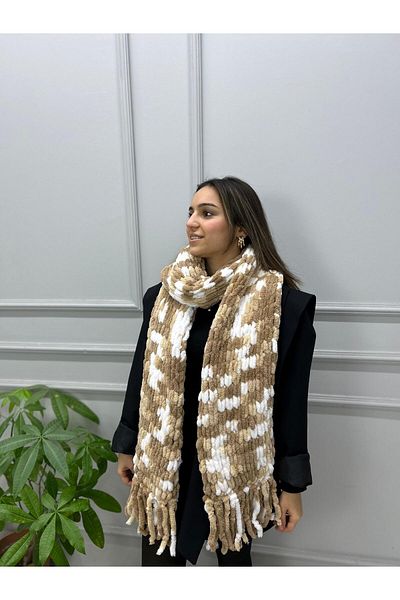 Home Eșarfă moale umflată - Eșarfă la atingere moale / Eleganță Confort și căldură împreună