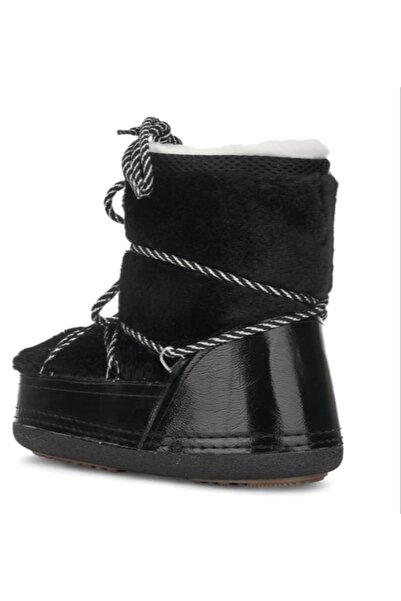 green norths Γυναικείες μπότες χιονιού καθημερινές άνετες μπότες με χοντρή σόλα με γούνινο κορδόνι