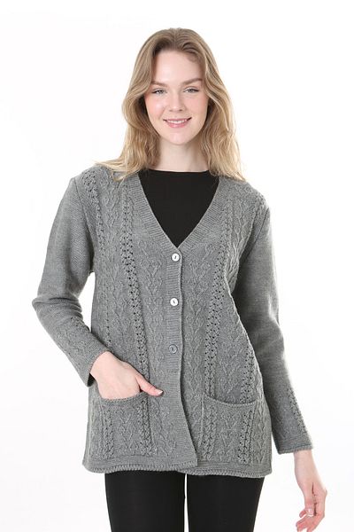 Lamierra Knitwear Mother Wool Cardigan