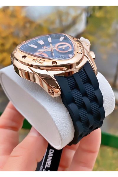 Daniel Klein Brand Rose Black Color Men's Wristwatch - Bracelet Gift