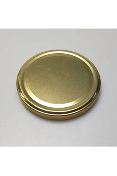 E Züccaciye 82 mm Metal Konserve Kapağı Gold 82 pp Altın Kavanoz Kapak 10 Adet