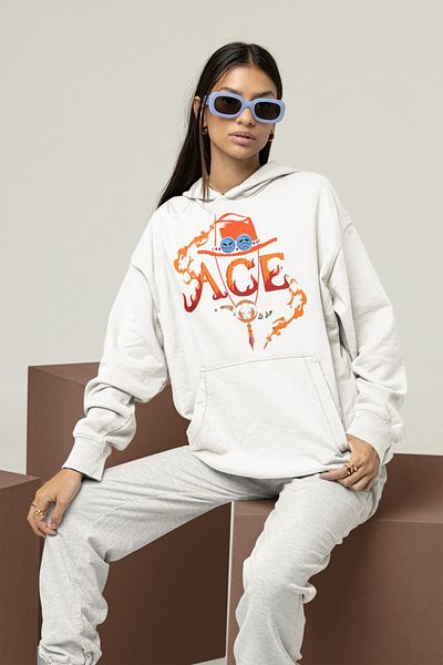 SEVBANO Anime Ace Printed Unisex Oversize Hoodie