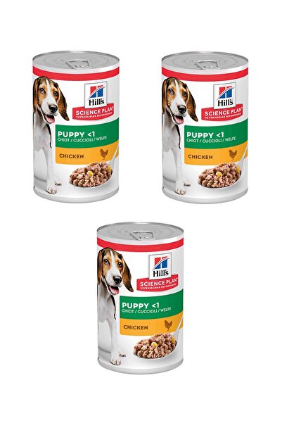 Hill's Scıence Plan Tavuklu Yavru Köpek Konservesi 370 gr X 3 Adet