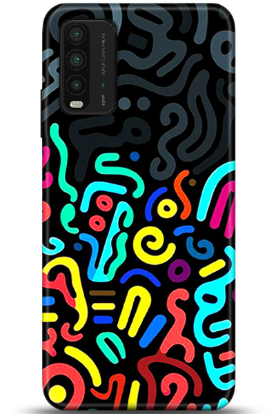 Noprin Xiaomi Redmi 9t Case Hd Printed Case - Custody Series 5465