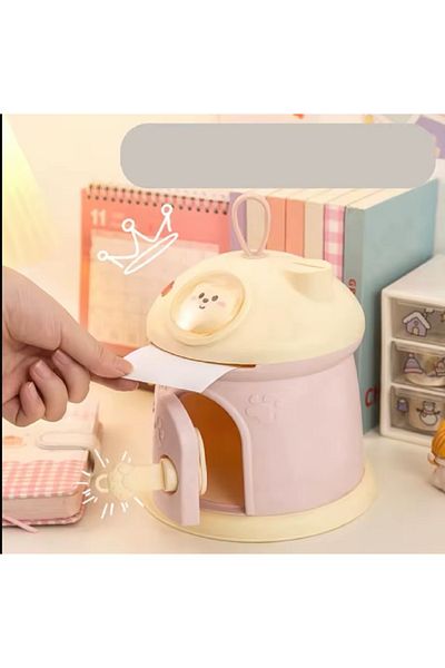 hediyeconcepti Κουμπαράς οικιακής χρήσης μανιτάρι Cartoon Bear Key Lock Coin Bank Παιχνίδι Εξοικονόμηση χρημάτων Κουμπαράς