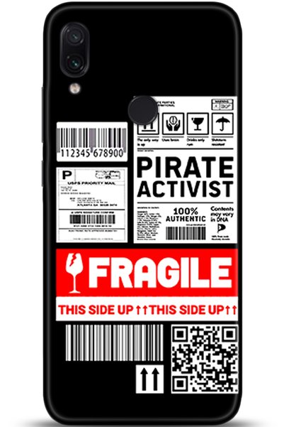 Noprin Xiaomi Redmi Note 7 Case Hd Printed Case - Custody Series 5447