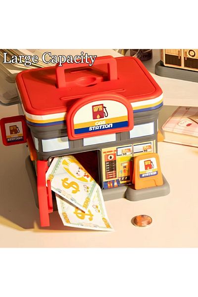 hediyeconcepti WizKidz - Βάζο με κέρματα για αγορίστικο κορίτσι 3+ ετών, αντιθραυστικά αυτοκόλλητα