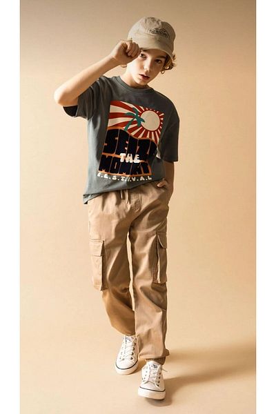 ASL GOLF CLUB Boy's Cargo Pants - Jogger Style