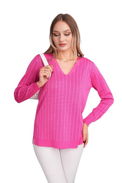lavella Women's V-Neck Silvery Sweater 12809 Bgl-St04106
