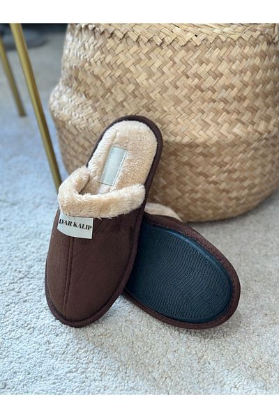 EUROLUXE Men's and Women's Home Slippers - Winter Dowry Slippers with Fur Inside, Light Sole, Noiseless (Narrow Fit)