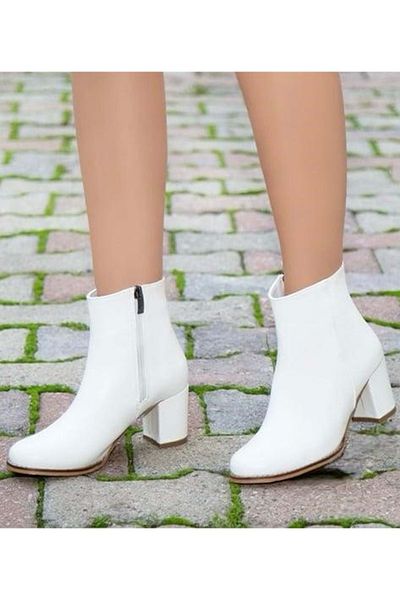 KCMN Γυναικείες μπότες Feles Must-Have White Heeled