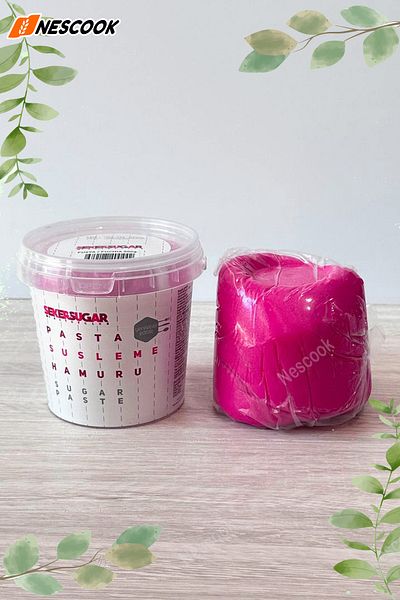 ŞEKER & SUGAR Fuchsia Fondant 500g - Sugar and Sugar Pulp