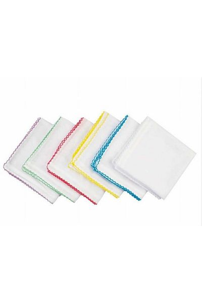 Melodi Scarf 6 τμχ Γυναικεία Hijab Εσωτερική Μαντίλι - Εσωτερικό Τυρόπανο Λευκό, Έγχρωμο Κεντημένο