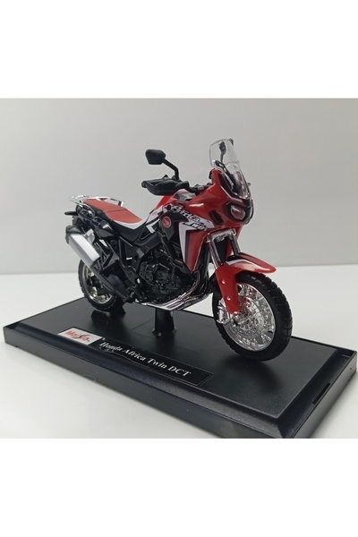 Maisto DİANOMİ MAİSTO 1:18 ÖLÇEK HONDA AFRİKA TWİN DCT RED ///