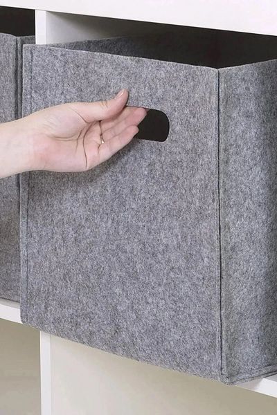 YUNUSOĞLU HOME 6 Pieces Felt Organizer - In-Cabinet Square Organizer