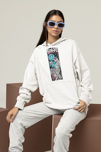 SEVBANO Blink-182 Printed Unisex Oversize Hoodie